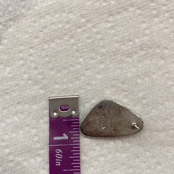 Spiny oyster/turquoise earrings - Picture 7 of 10